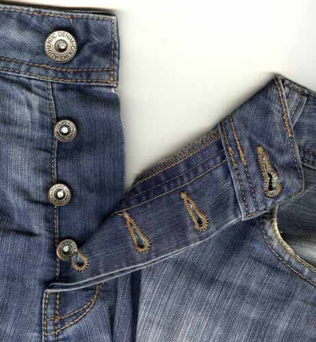 Colin’s Jeans Authentic Denim     Button Fly