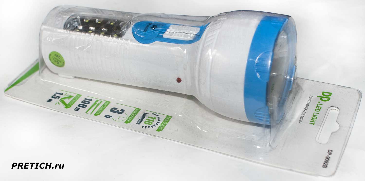 Описание светодиодного фонарика DP-9092B из Китая Описание светодиодного фонарика DP-9092B из Китая