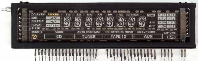 Futaba 11-BT-105GK вакуумно-люминесцентный индикатор описание