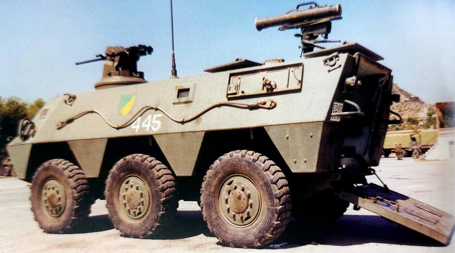 Испанский БТР BMR-600, с ПТРК Милан на корме, оружие стран НАТО