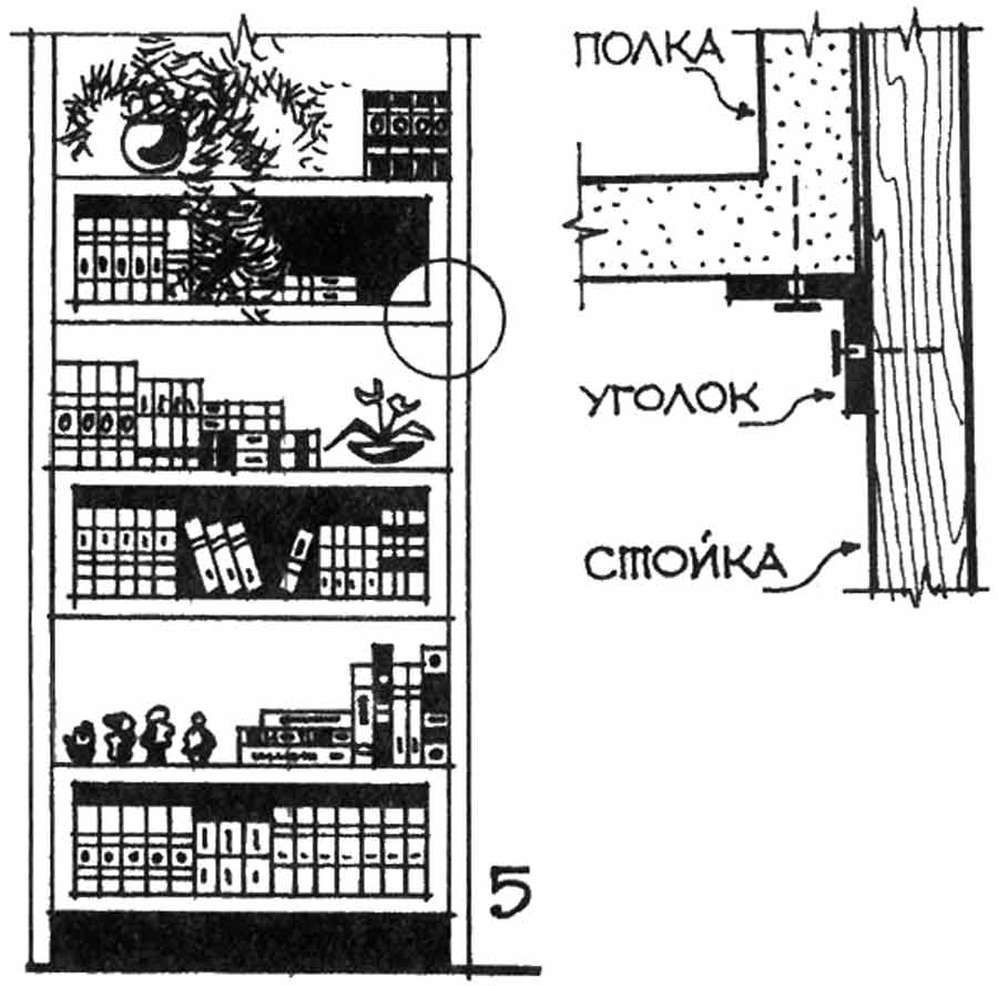 Дизайн и оформление комнаты, полки и интерьер
