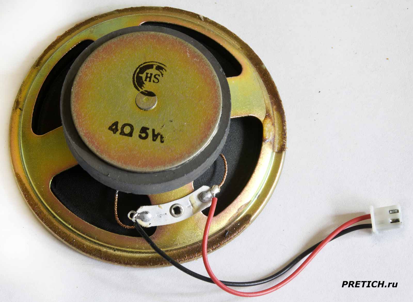 широкополосный динамик HS 77 мм диаметр, 4 ома 5 Вт что с ним сделать? широкополосный динамик HS 77 мм диаметр, 4 ома 5 Вт что с ним сделать?