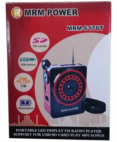 MRM-POWER MRM-6178T китайский радиоприемник, фонарик и плеер MRM-POWER MRM-6178T китайский радиоприемник, фонарик и плеер