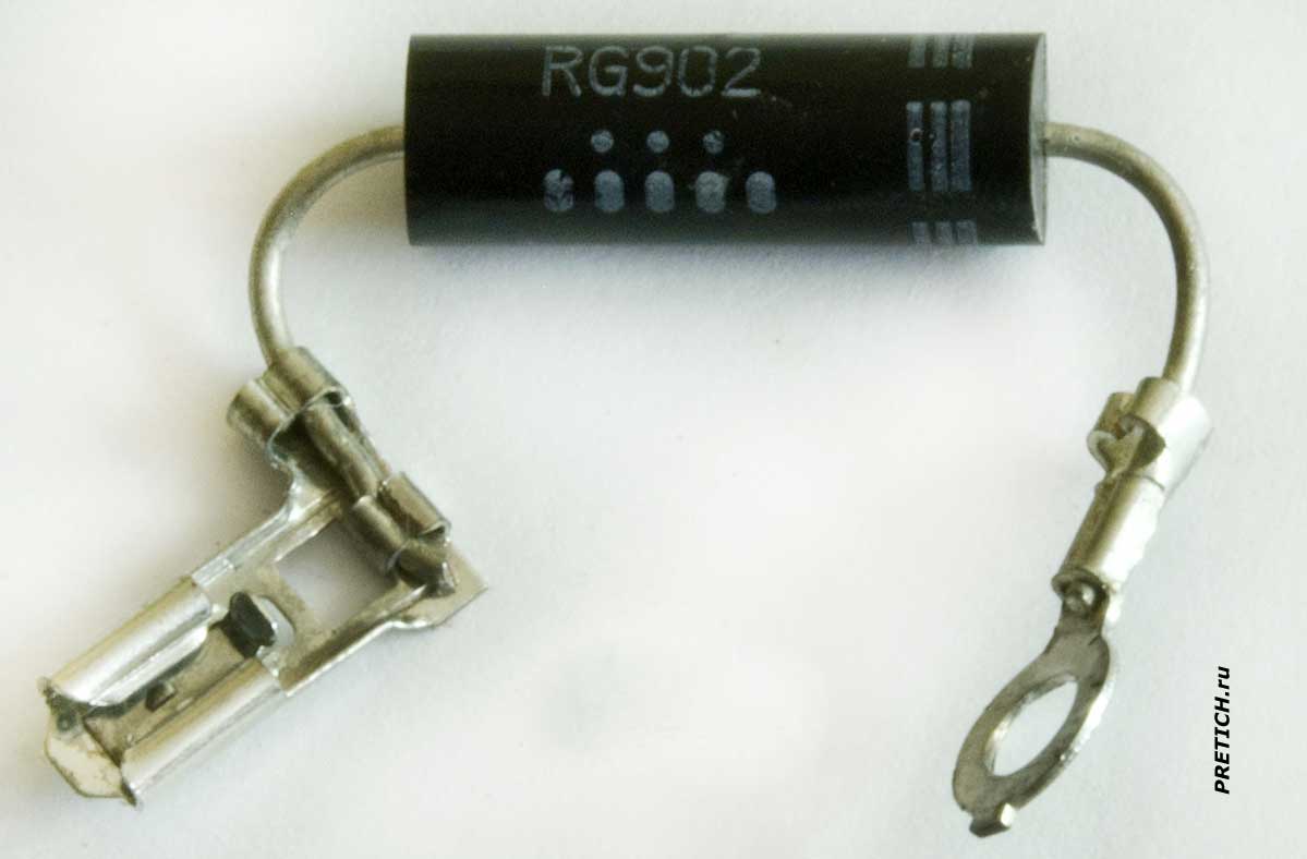 высоковольтный диод CLO1-12 RG902 в микроволновой печи высоковольтный диод CLO1-12 RG902 в микроволновой печи
