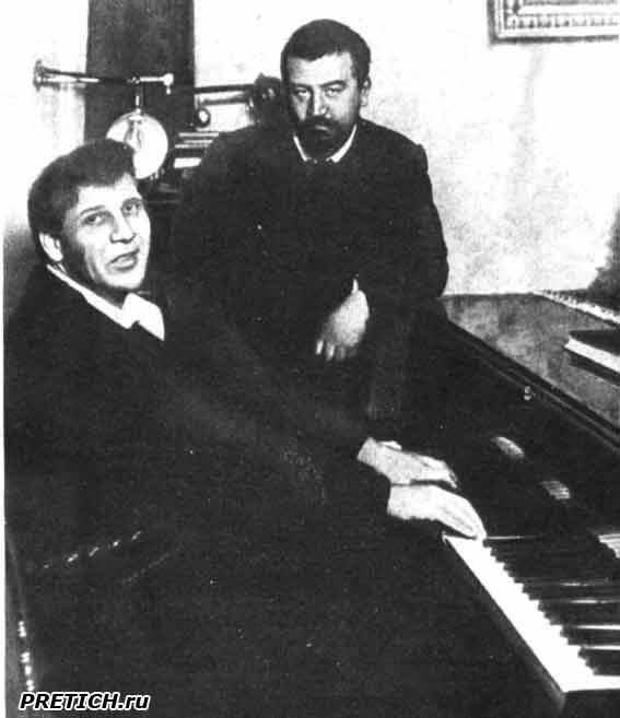 Ф. И. Шаляпин и А. И. Куприн. Фотография К. Буллы