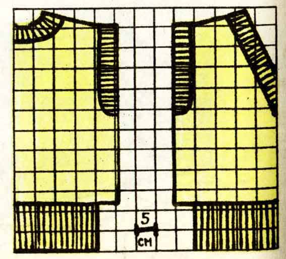 выкройка летняя кофточка для девочек, вяжем и шьем сами