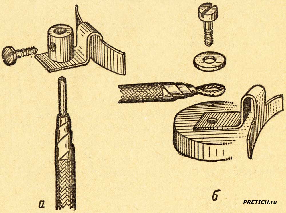 Зажим электрических проводов Зажим электрических проводов