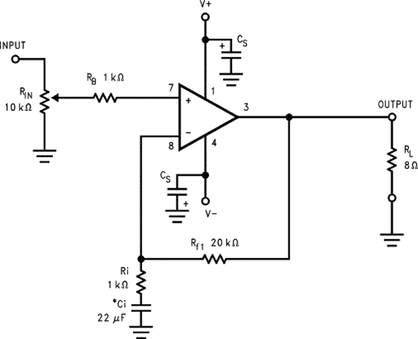 LM3875 схема усилителя LM3875 схема усилителя