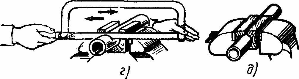 пилим трубу в тисках ножовкой по металлу - как пилим трубу в тисках ножовкой по металлу - как