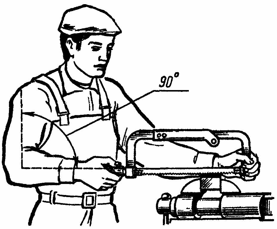 учимся правильно пилить ножовкой по металлу учимся правильно пилить ножовкой по металлу