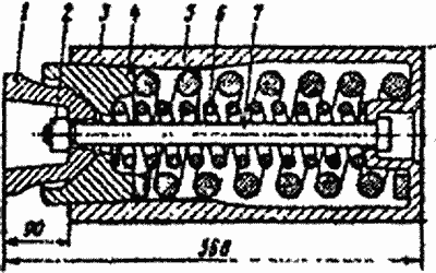 Поглощающий аппарат сцепки вагонов