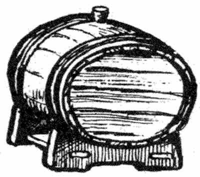 анкерок, небольшой деревянный бочонок, конструкция