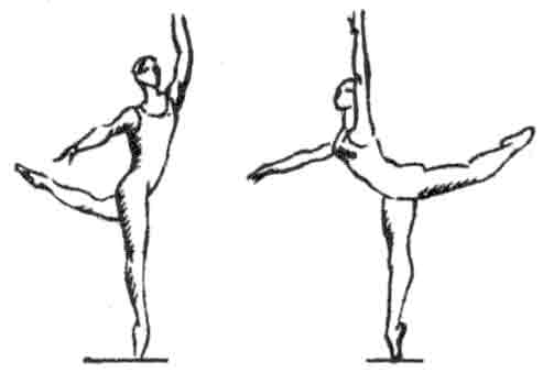 АТТИТЮД – согнутое колено поднятой назад ноги АТТИТЮД – согнутое колено поднятой назад ноги