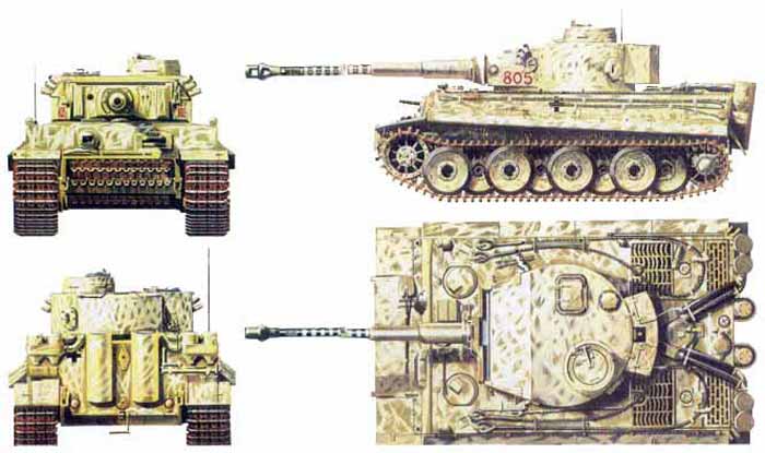 Pz.Kpfw-VI Tiger - танк Тигр