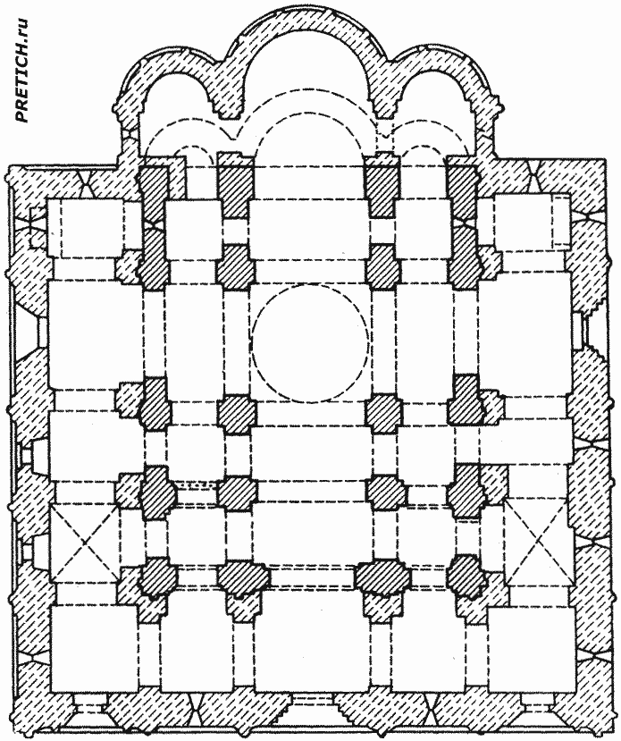 Успенский и Дмитриевский соборы во Владимире план