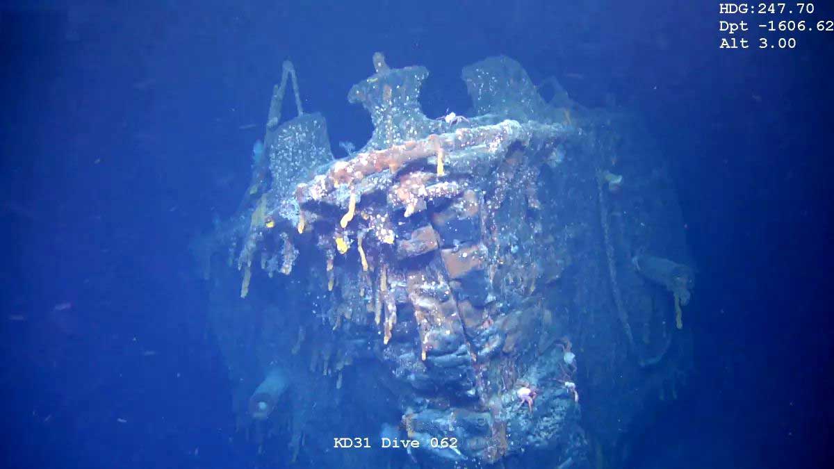 Немецкий линкор Шарнхорст на морском дне, Атлантический океан, 1600 метров Немецкий линкор Шарнхорст на морском дне, Атлантический океан, 1600 метров