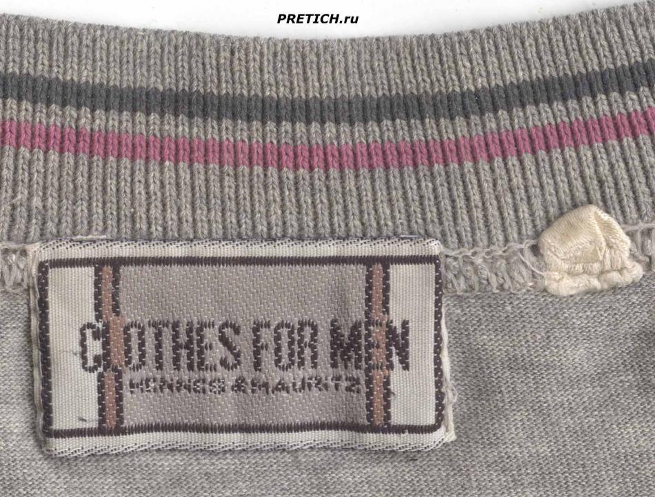 Hennes & Mauritz этикетка на футболке