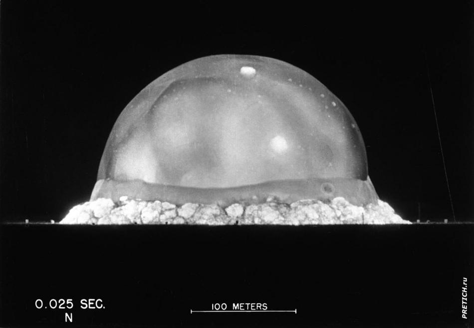 Атомный взрыв в США 16 июля 1945 года
