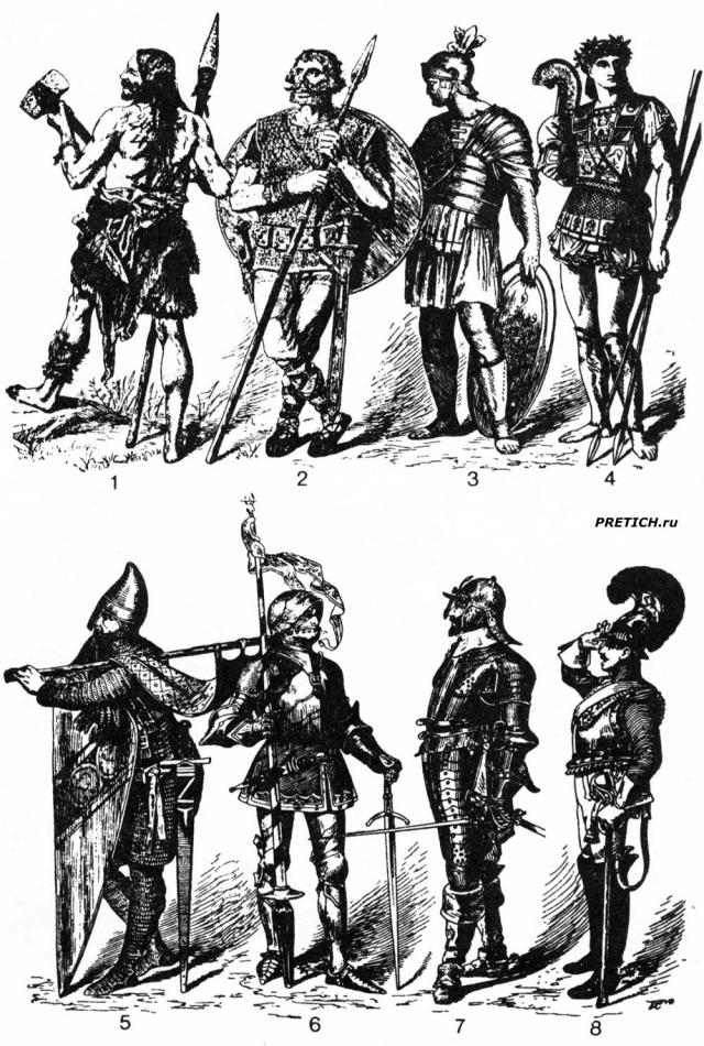 Воины разных эпох