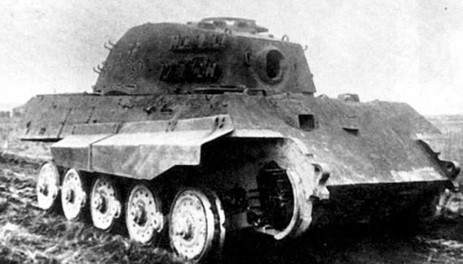 Корпус и башня Pz V B №102 обстрел