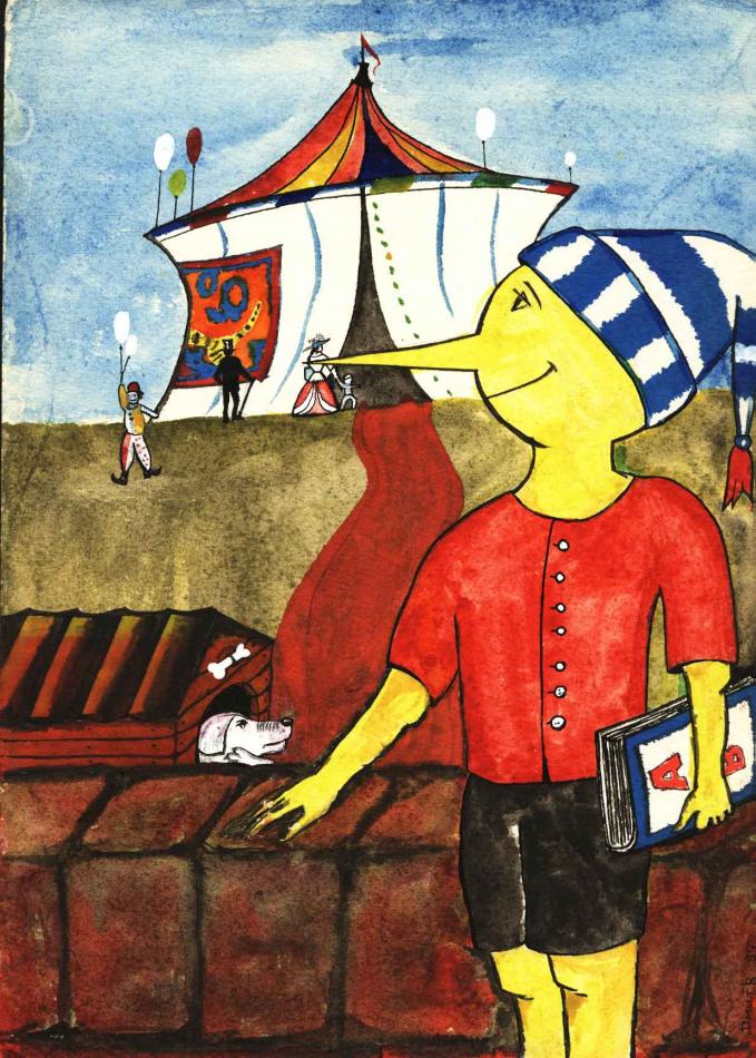 Буратино идет в школу