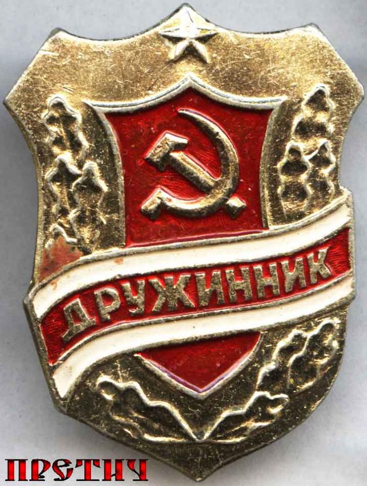 Знак нагрудный - Дружинник
