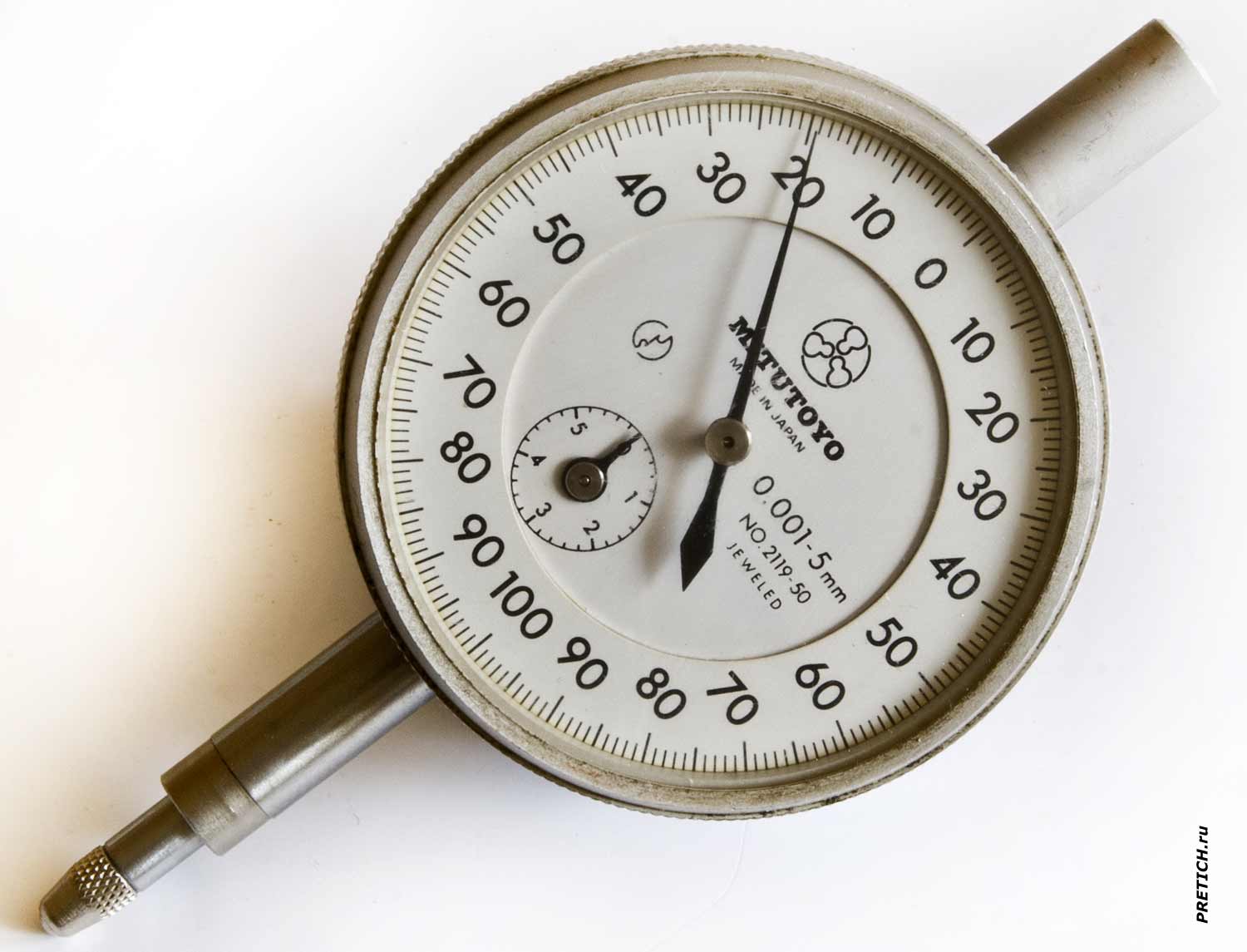 Mitutoyo индикатор 0.001-5 mm, 2119-50 обзор и разборка Mitutoyo индикатор 0.001-5 mm, 2119-50 обзор и разборка