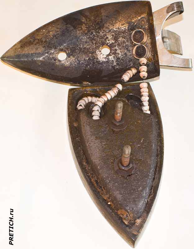 утюг СССР полная разборка, эскопонат утюг СССР полная разборка, эскопонат