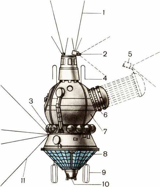 Космический корабль «Восход-2», чертежи
