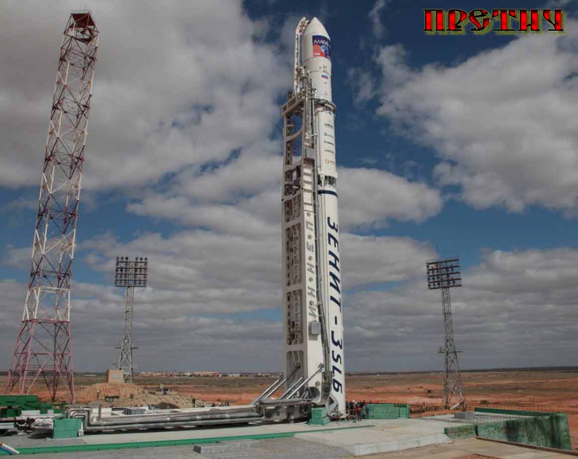 ракета носитель Зенит-3SLБ на стартовой площадке ракета носитель Зенит-3SLБ на стартовой площадке