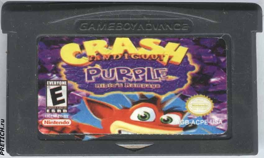 CRASH Bandicoot Purple Ripto&rsquo;s Rampage картридж с игрой