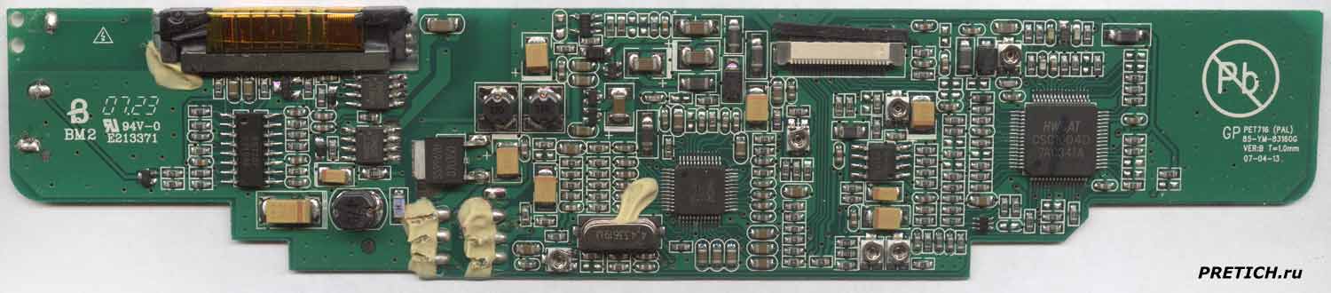 PET716 (PAL) 85-YM-83160G плата LB070W02 6850L-0133A PET716 (PAL) 85-YM-83160G плата LB070W02 6850L-0133A