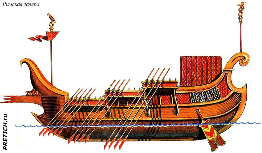 Римская галера, реконструкция Римская галера, реконструкция