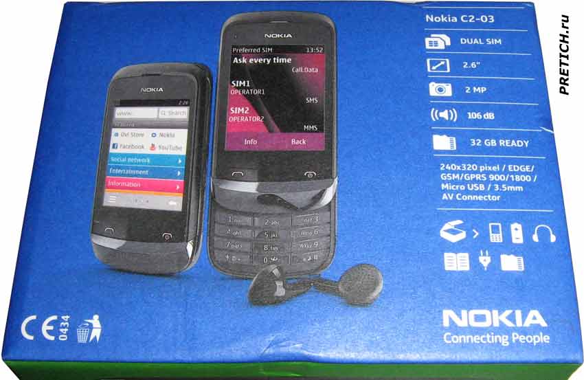 Nokia C2-03 описание сотового телефона Nokia C2-03 описание сотового телефона