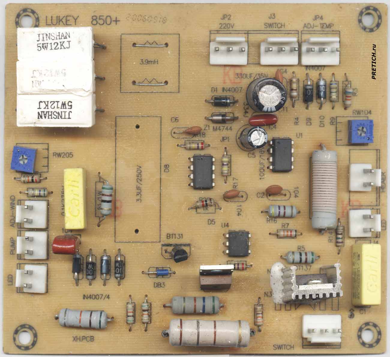 LUKEY 850+ XH.PCB схема платы Lukey 902 LUKEY 850+ XH.PCB схема платы Lukey 902