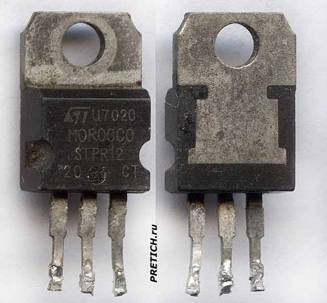 Диодная сборка STPR1220 CT , производство STMicroelectronics