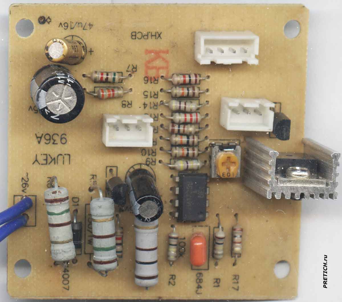 LUKEY 936A схема платы в Lukey 902 SMD Rework Station LUKEY 936A схема платы в Lukey 902 SMD Rework Station