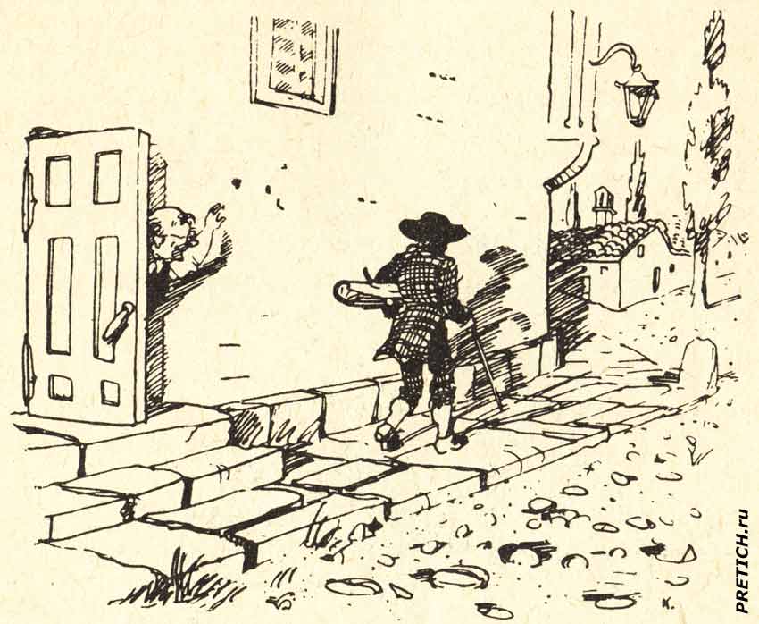 Папа Карло несет полено домой Папа Карло несет полено домой