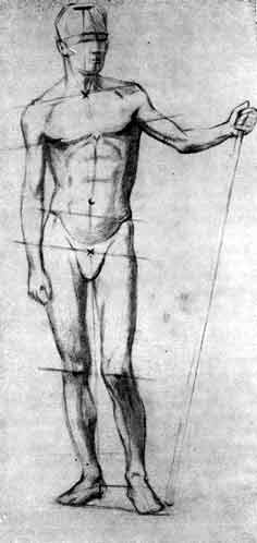 техника рисунка обнаженного тела, тени