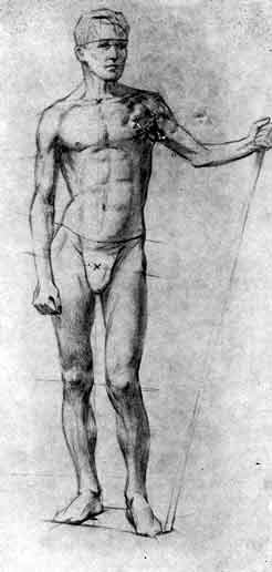 рисунок, техника и прорисовка обнаженного тела