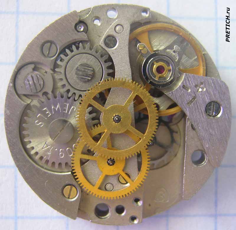 Заря 2009.1А разборка часового механизма