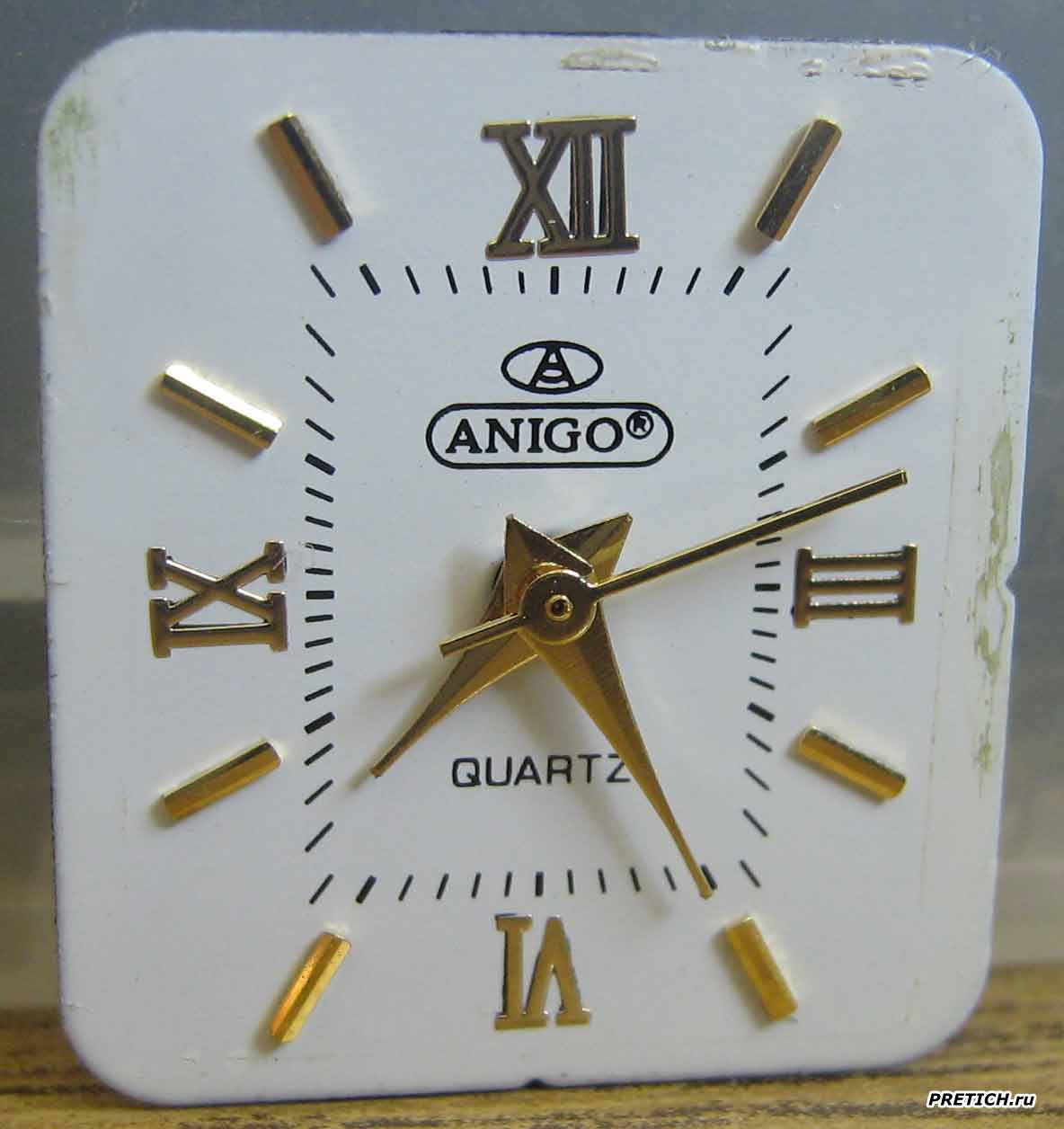 ANIGO QUARTZ циферблат, разборка часов ANIGO QUARTZ циферблат, разборка часов