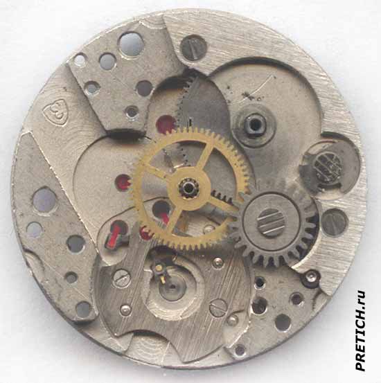 Заря 2009.1А схема механизма часов