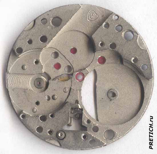 Zarja 2009.1А платина механизма часов