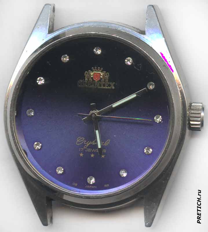 Oreintex Crystal 02 Japan 88 часы 1988 года Oreintex Crystal 02 Japan 88 часы 1988 года