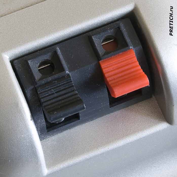 Microlab M-560K пружинные контакты подключения АС Microlab M-560K пружинные контакты подключения АС