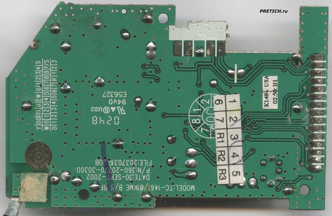 TC-1461/81KME B/S RF плата телефона Panasonic KX-TC1484B TC-1461/81KME B/S RF плата телефона Panasonic KX-TC1484B