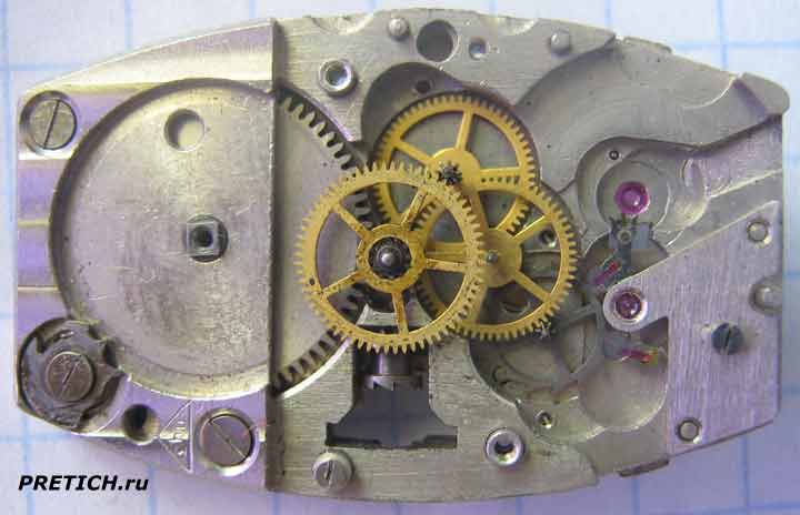 звезда, полная разборка часов СССР