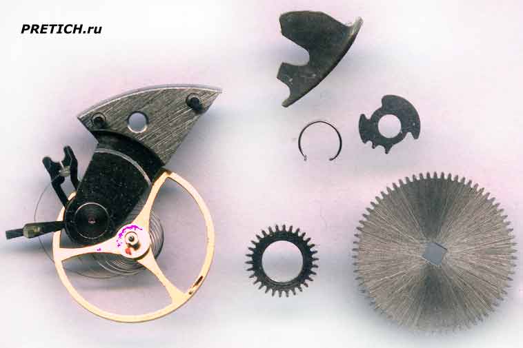 Командирские 2414А баланс заводная шестерня