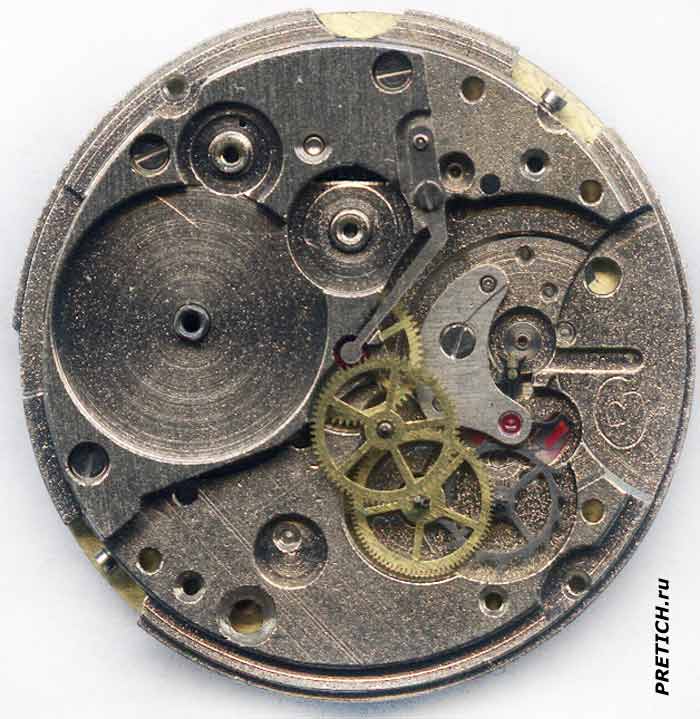 Командирские 2414А клеймо на механизме